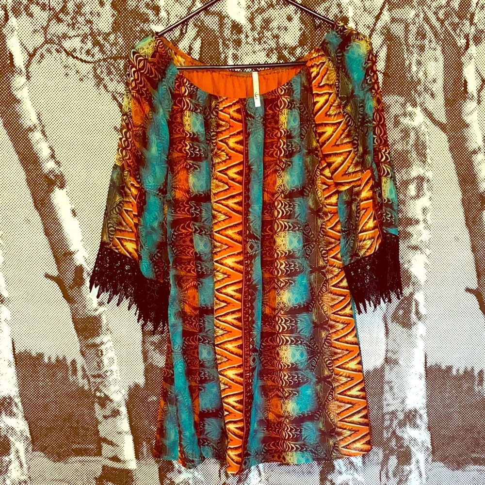 Bright patterned tunic-Voll Style brand